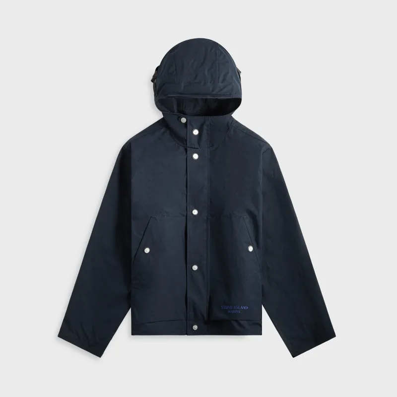 Stone Island Aluminum Tela Marina Short Parka - Navy Blue sold by Kith
