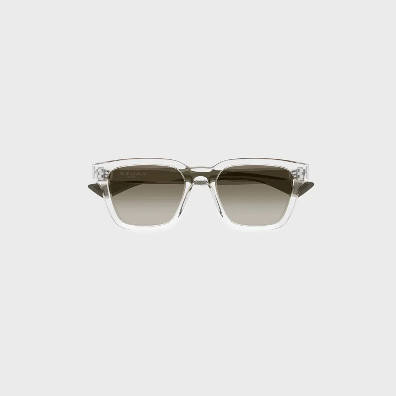 Saint Laurent Rectangle Frames - Crystal sold by Kith