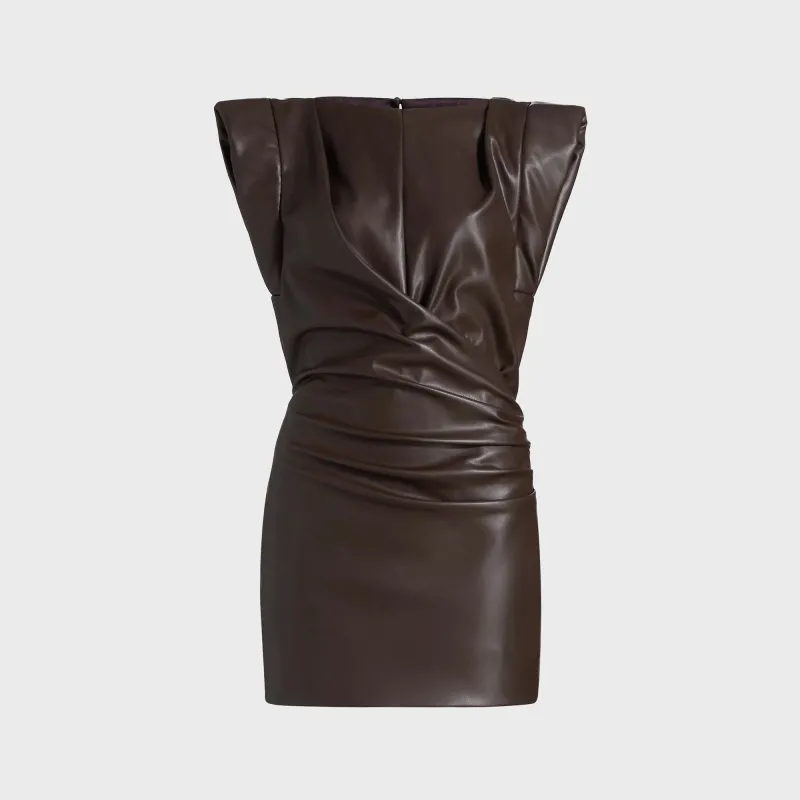 Ronny Kobo Dila Dress - Brown sold by Kith