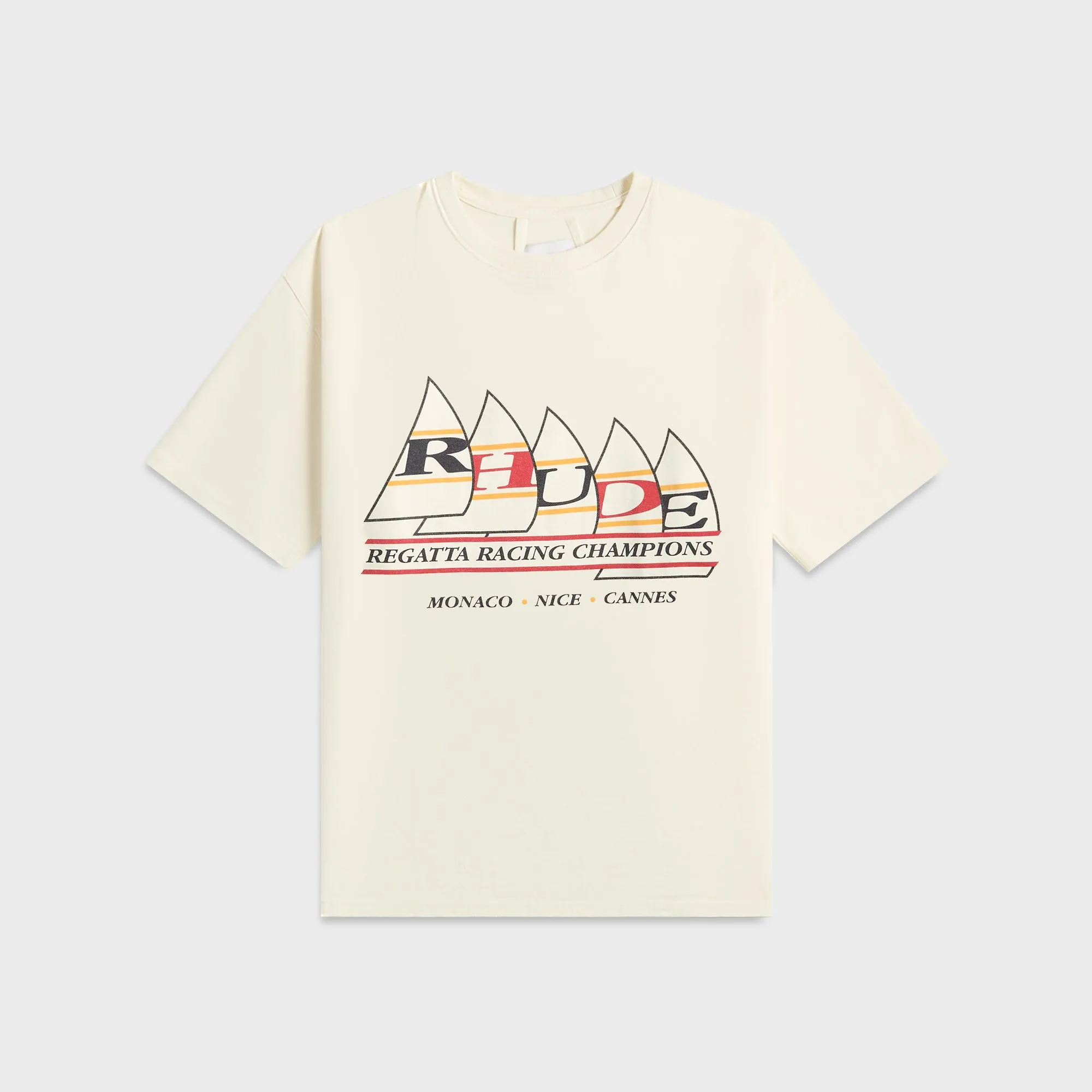 Rhude Regatta Champions Tee - Vintage White sold by Kith