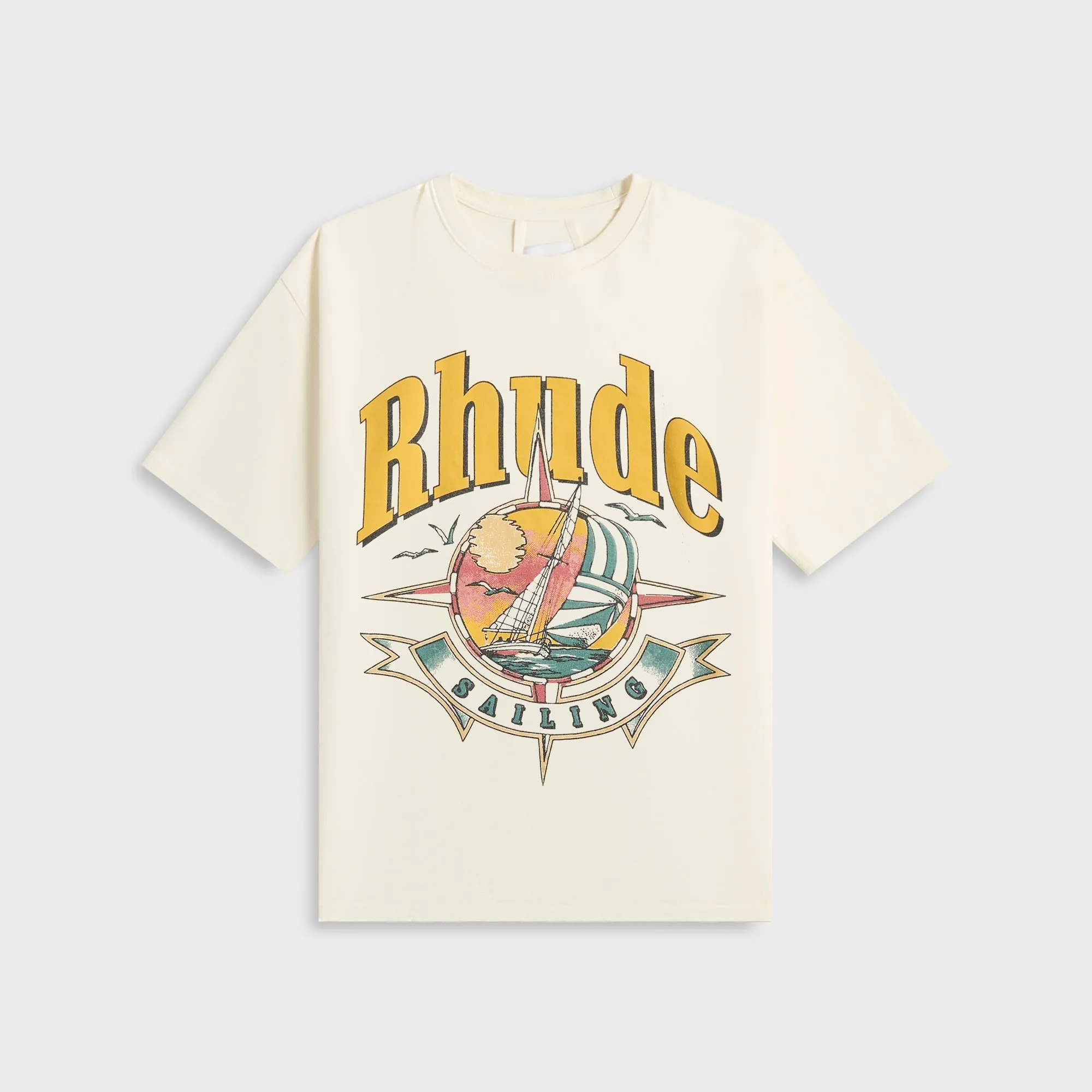 Rhude Port De Rhude Tee - Vintage White sold by Kith