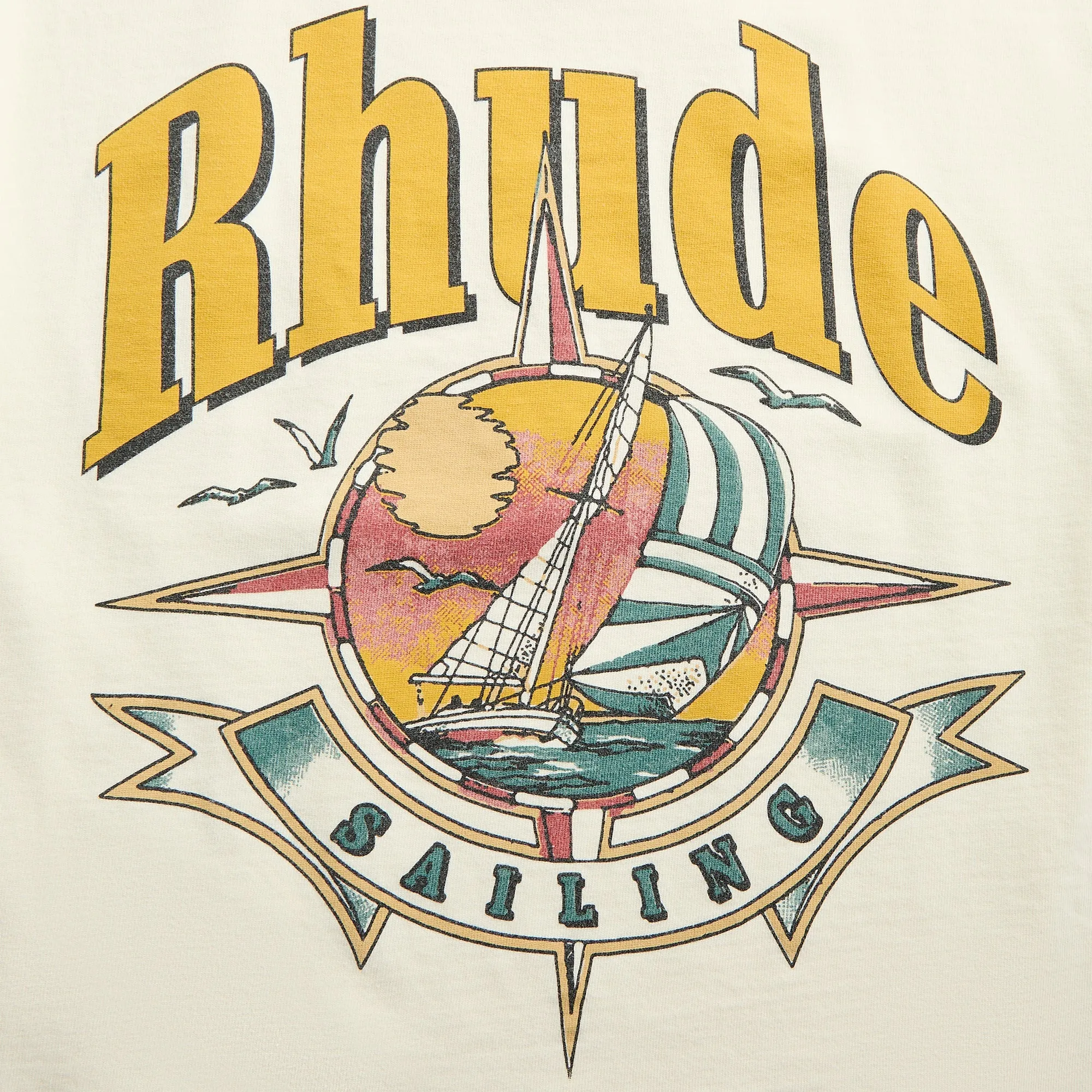 Rhude Port De Rhude Tee - Vintage White sold by Kith product image thumbnail 3
