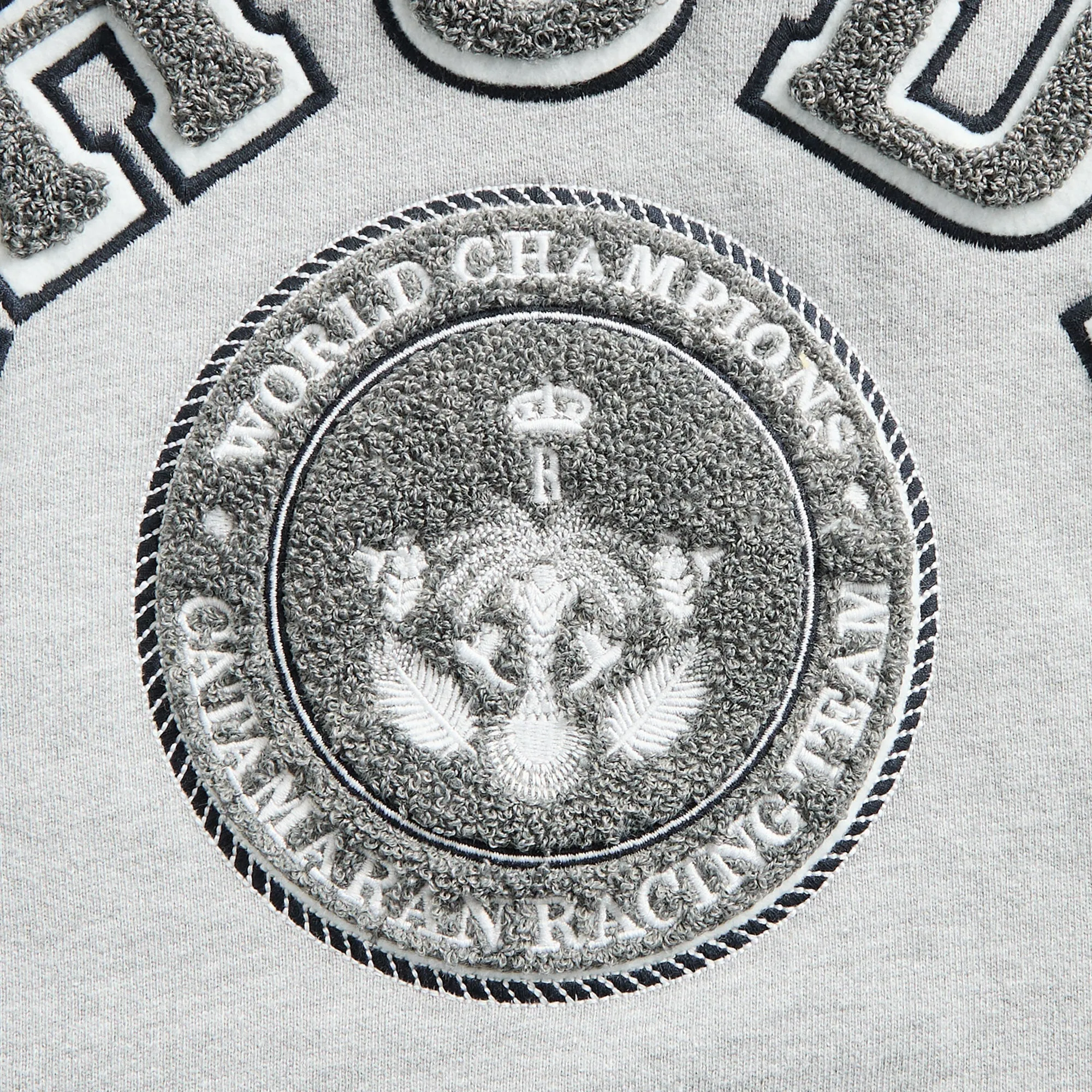 Rhude French Riviera Patch Hoodie - Heather Gray sold by Kith product image thumbnail 3