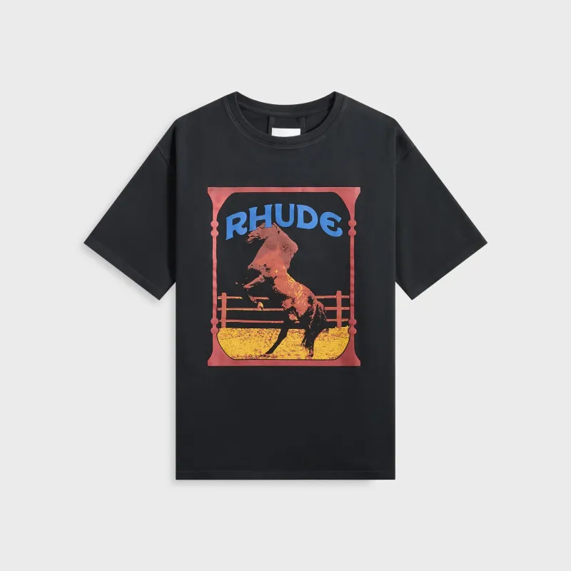 Rhude Cadre Tee - Vintage Black sold by Kith