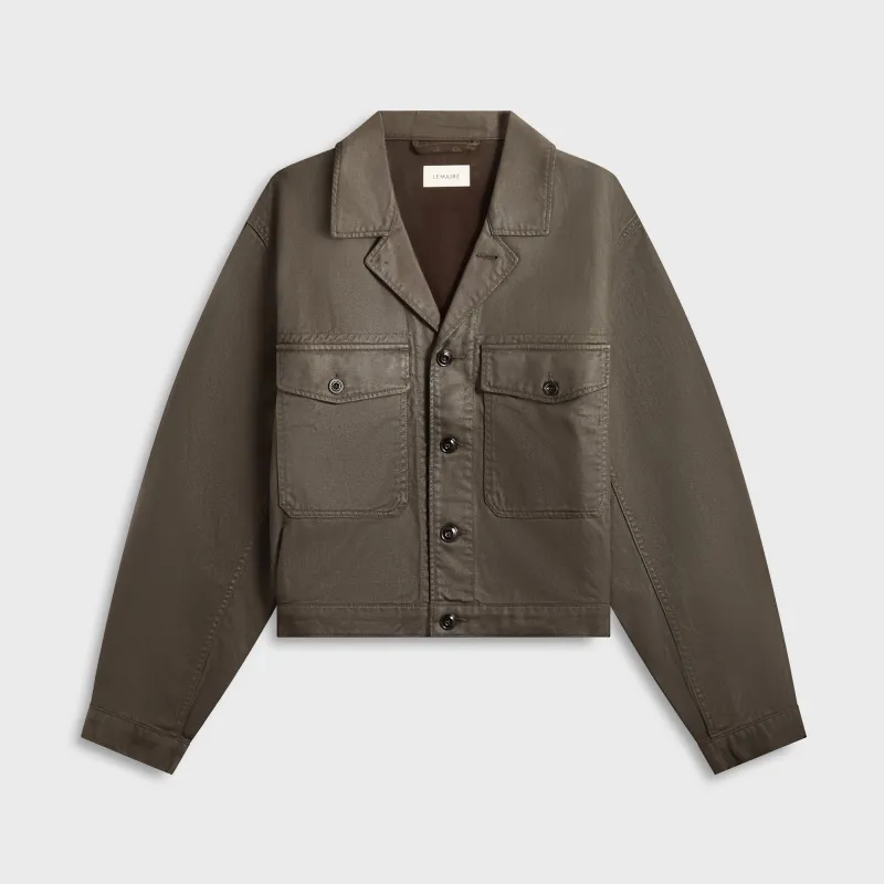 Lemaire Trucker Jacket - Dark Chocolate sold by Kith