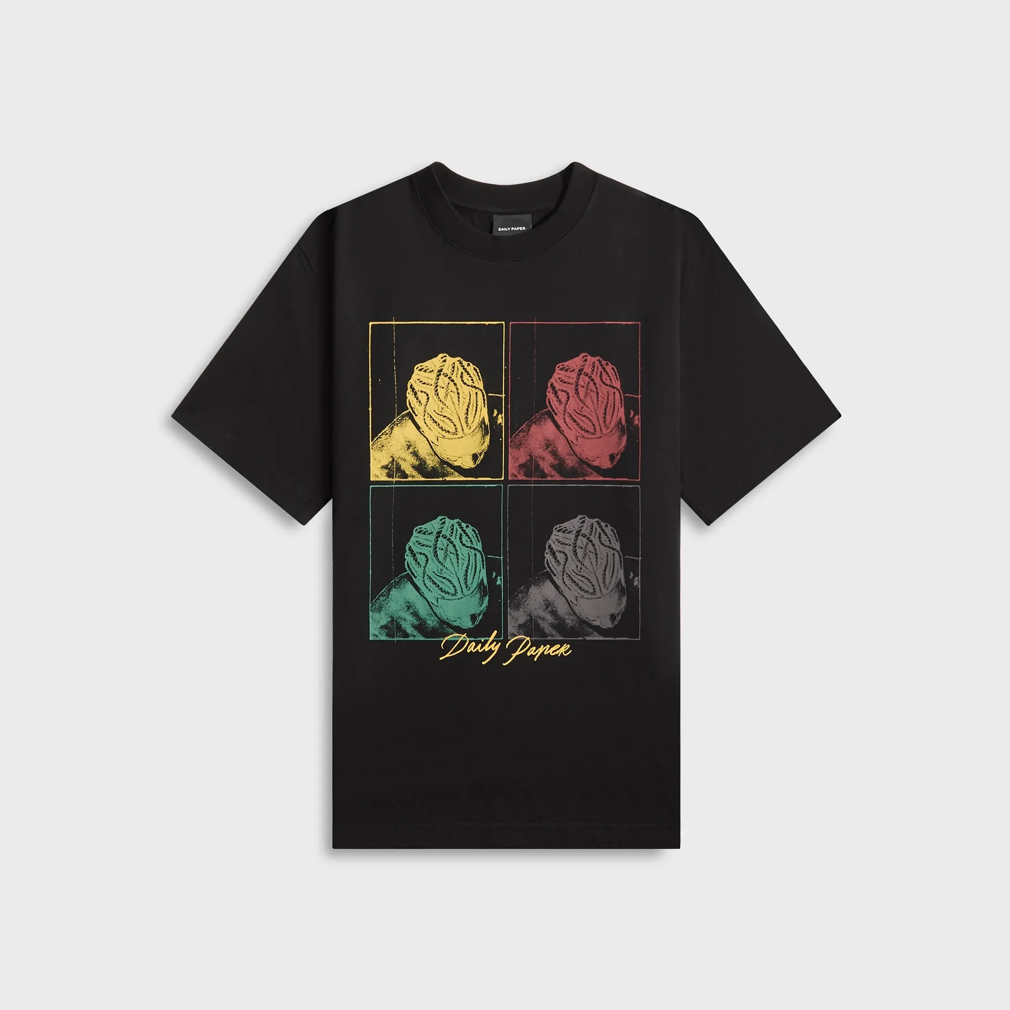 Daily Paper Frame Tee - Black sold by Kith