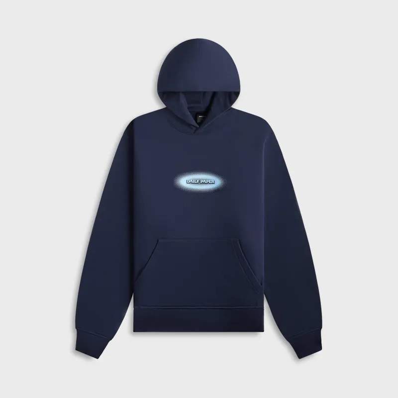 Daily Paper Dotted Logo Hoodie - Martime Blue made by Daily Paper