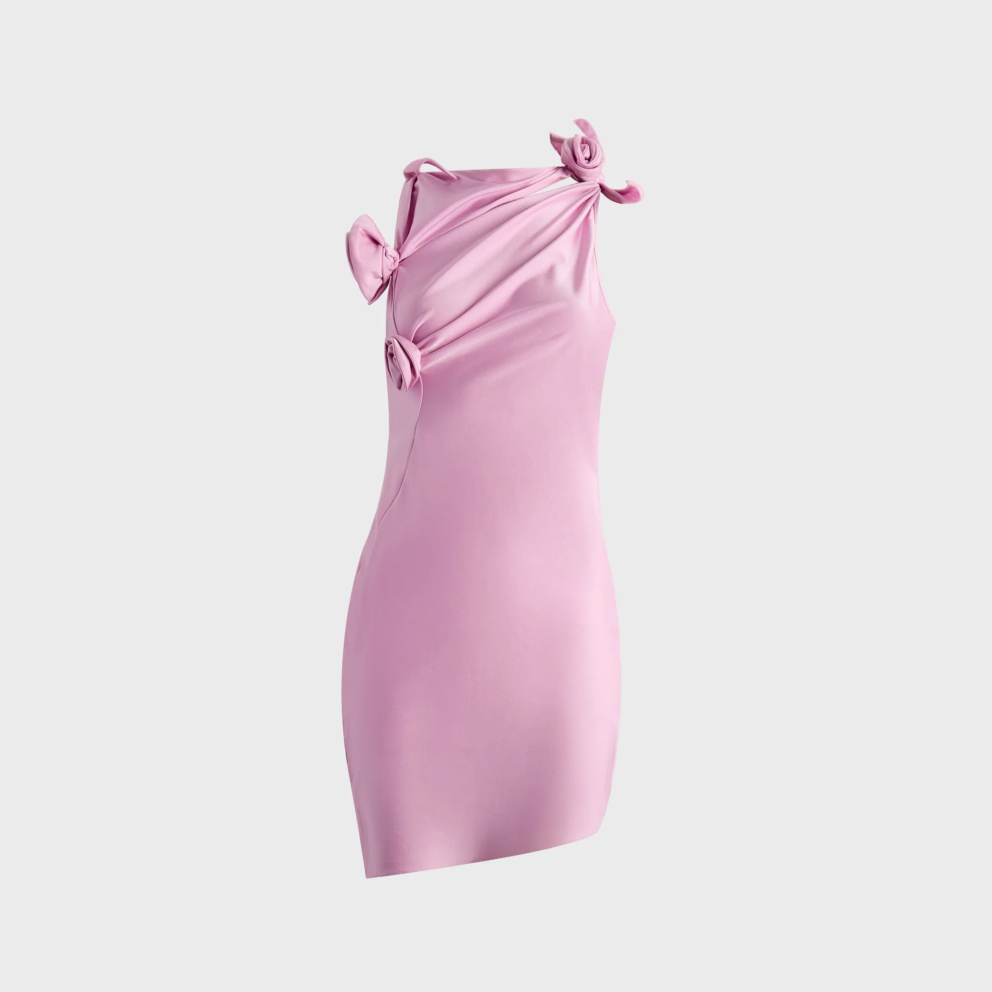 Coperni Asymmetric Flower Mini Dress - Pink sold by Kith
