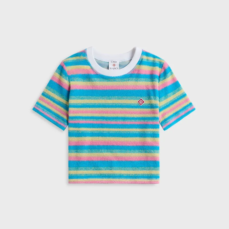 Casablanca Women's Towel Top - Stripe Multi sold by Kith
