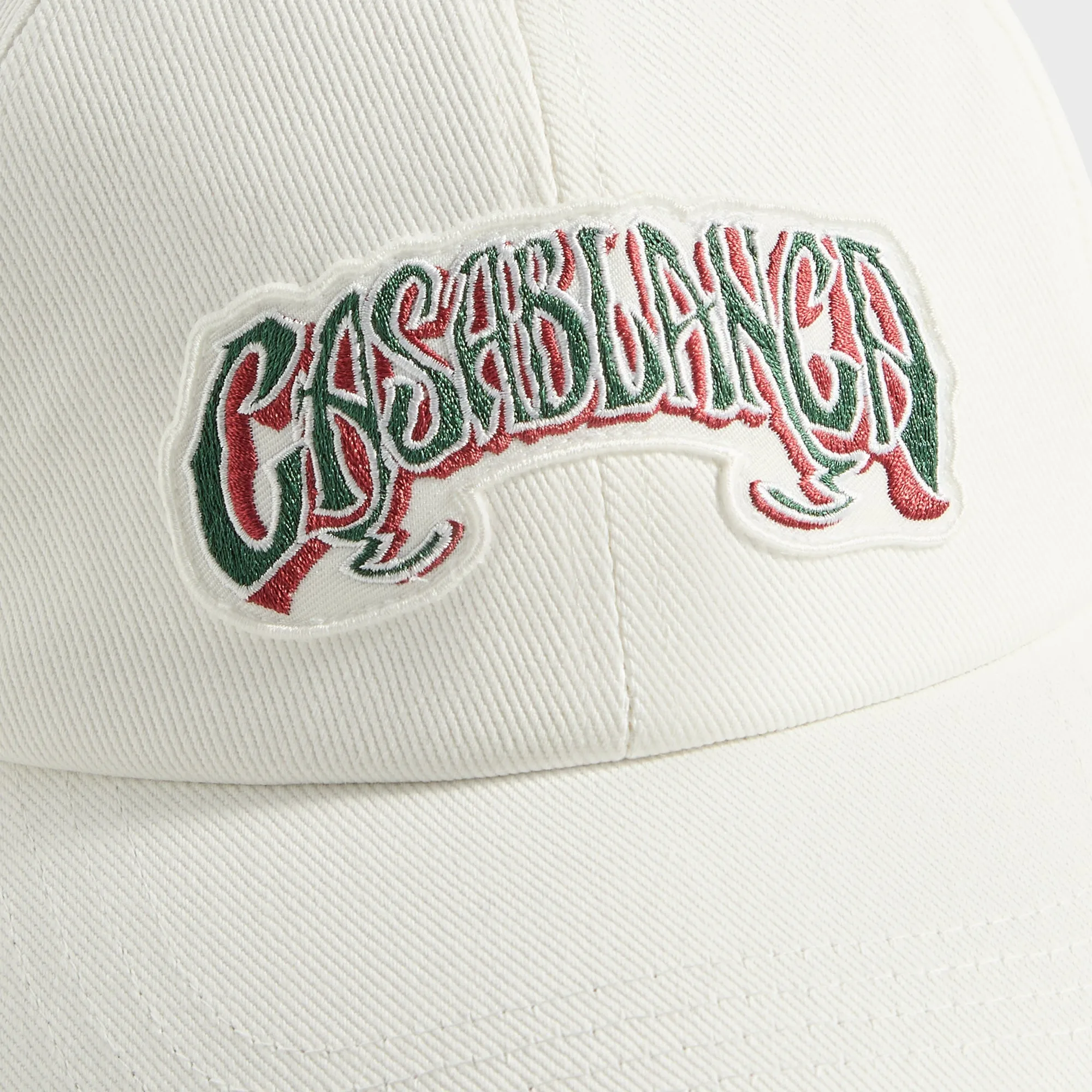 Casablanca Gothic Green Logo Patch Cap - White sold by Kith product image thumbnail 3