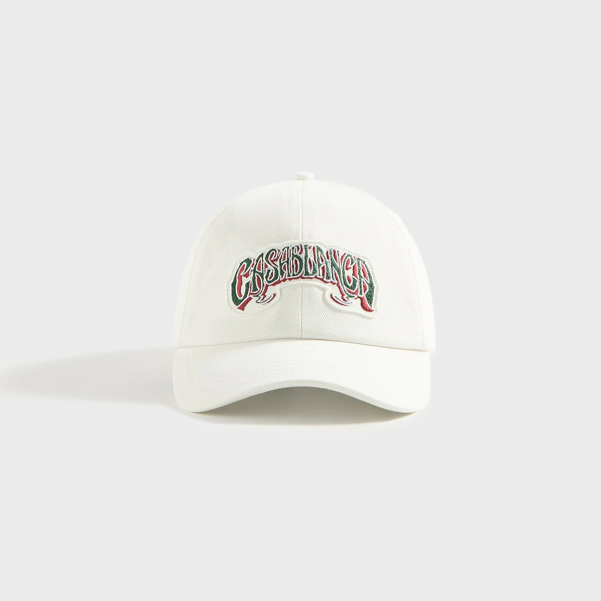 Casablanca Gothic Green Logo Patch Cap - White sold by Kith