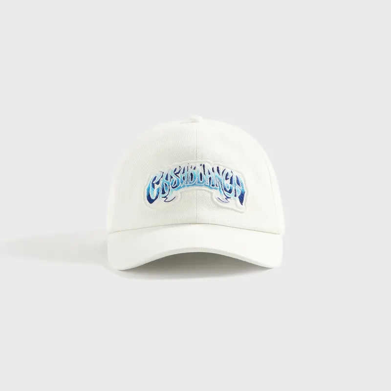Casablanca Blue Gradient Fade Logo Patch Cap - White sold by Kith