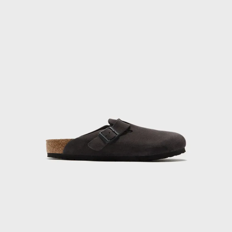 Birkenstock Boston - Velvet Gray Suede sold by Kith