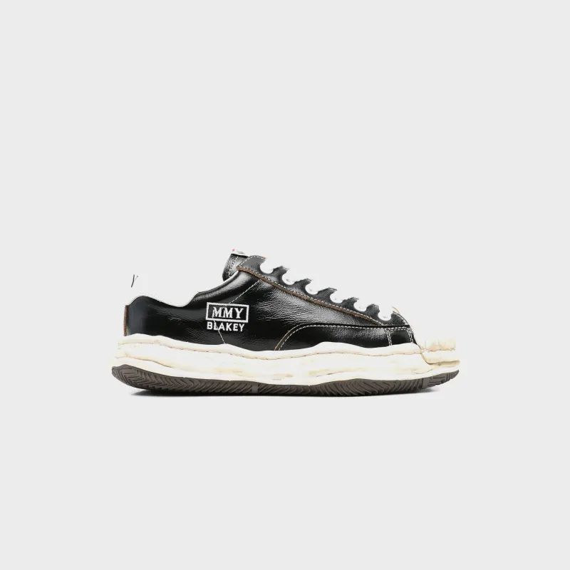Mihara Yasuhiro Blakey Original Sole Wrinkled Leather Low Top Sneaker - Black sold by Kith