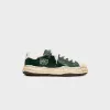 Mihara Yasuhiro Blakey Original Sole Wrinkled Leather Low Top Sneaker - Green sold by Kith