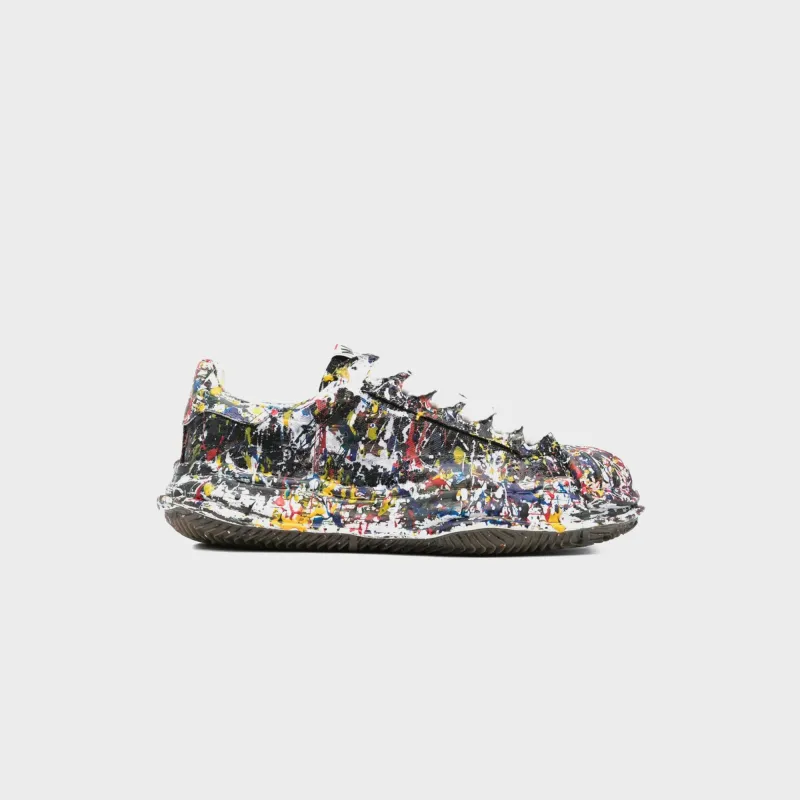 Mihara Yasuhiro Blakey Original Sole Sputtering Canvas Low Top Sneaker - Black sold by Kith