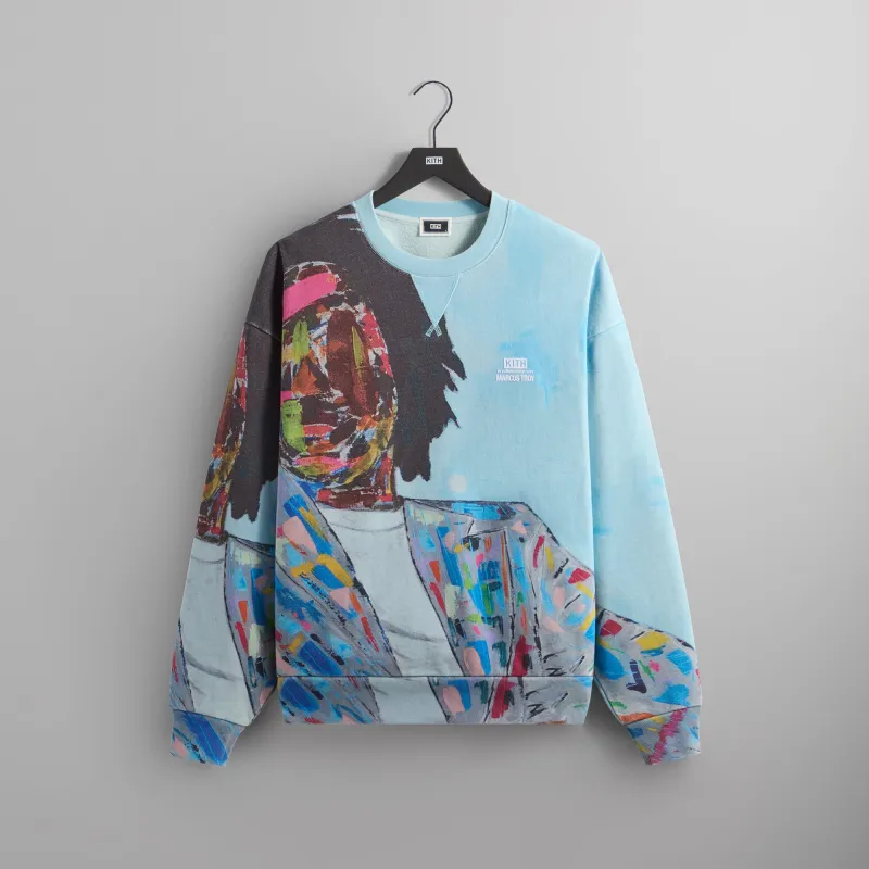 Kith for Marcus Troy Artist Nelson Crewneck - Helium sold by Kith