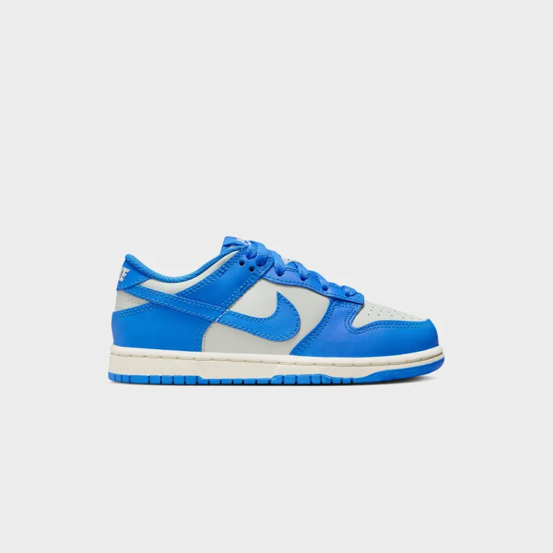 Nike PS Dunk Low - Light Silver / Sail / Light Photo Blue sold by Kith