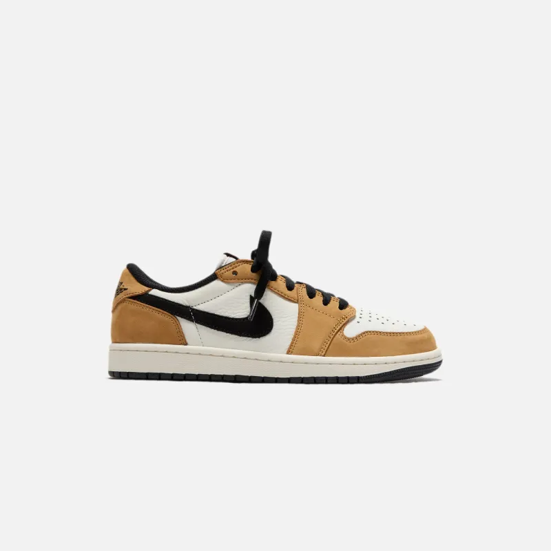 Jordan Air Jordan 1 Retro Low OG - Sail / Black Golden Harve sold by Kith
