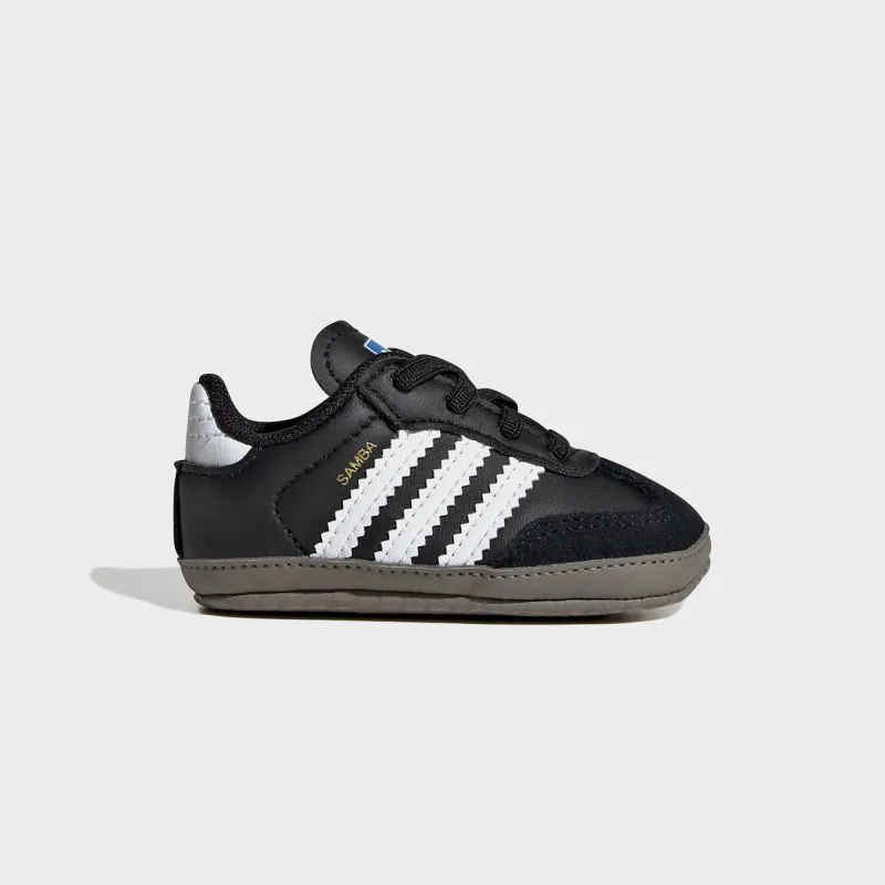 adidas Samba Crib - Core Black / Cloud White / Blue Bird sold by Kith