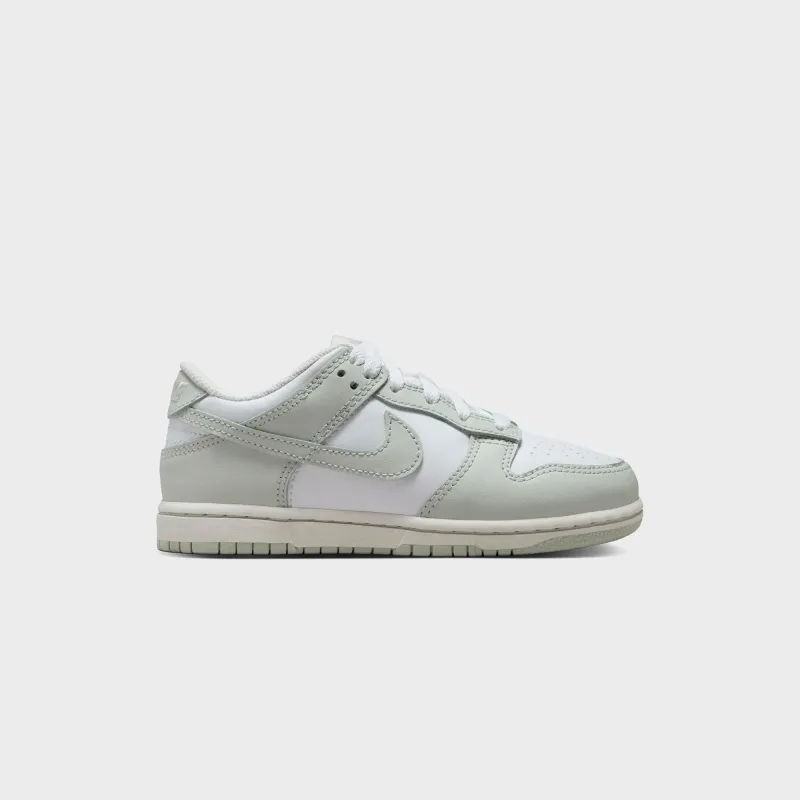 Nike PS Dunk Low - White / Photon Dust / Light Silver sold by Kith