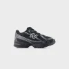 New Balance TD 740 Bungee Lace - Black / Silver Metallic sold by Kith