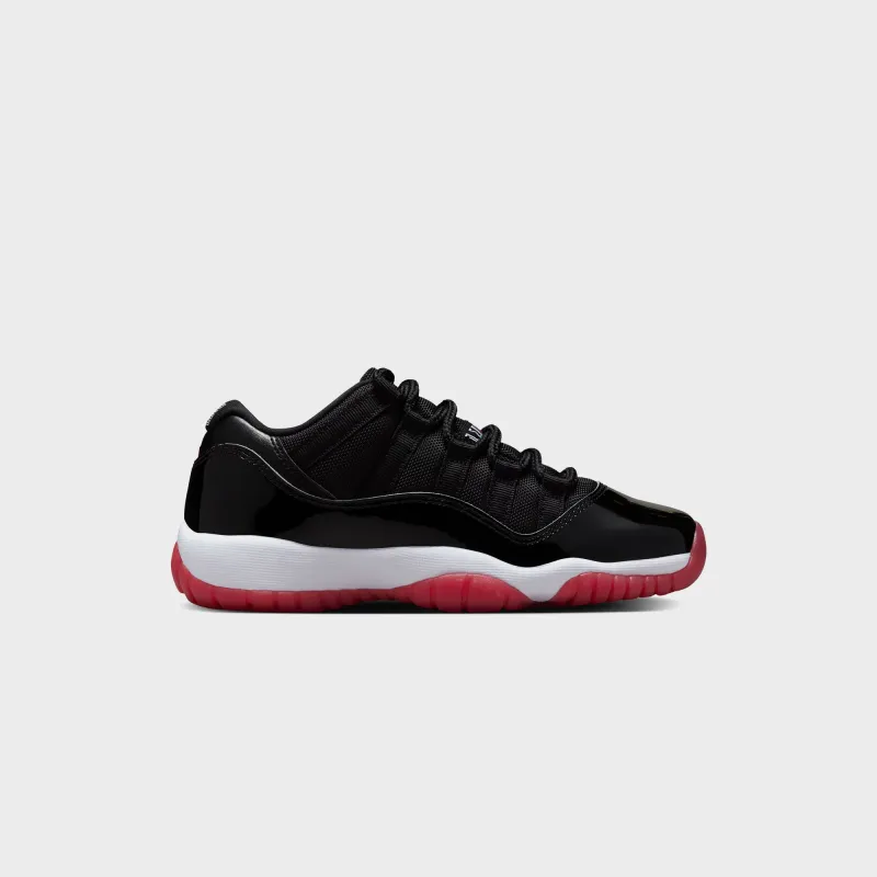 Jordan GS Air Jordan 11 Low - White / Varsity Red / Black sold by Kith
