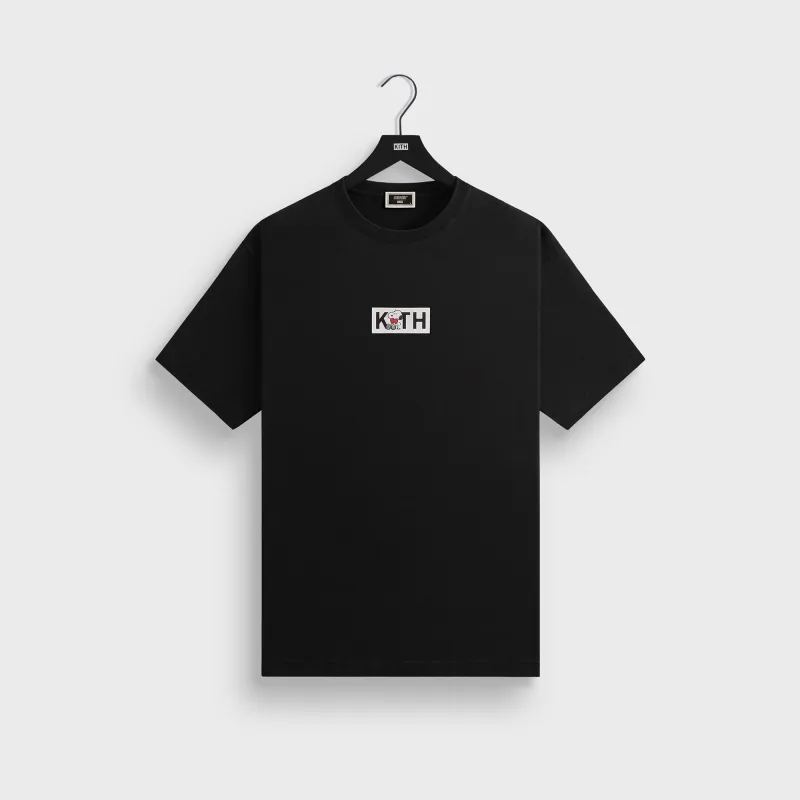 Kith for Peanuts Snoopy Classic Logo Tee - Black sold by Kith