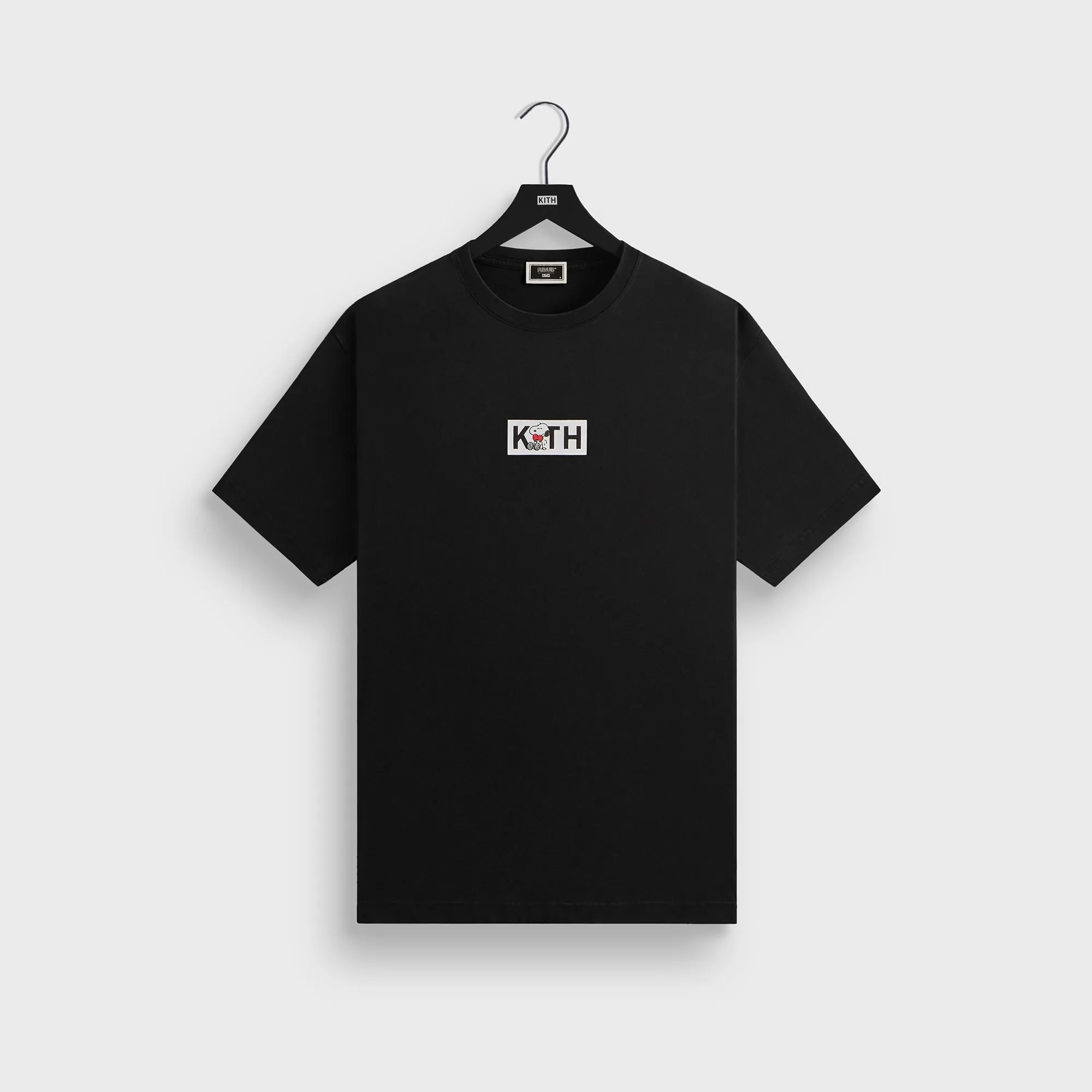 Kith for Peanuts Snoopy Classic Logo Tee - Black sold by Kith