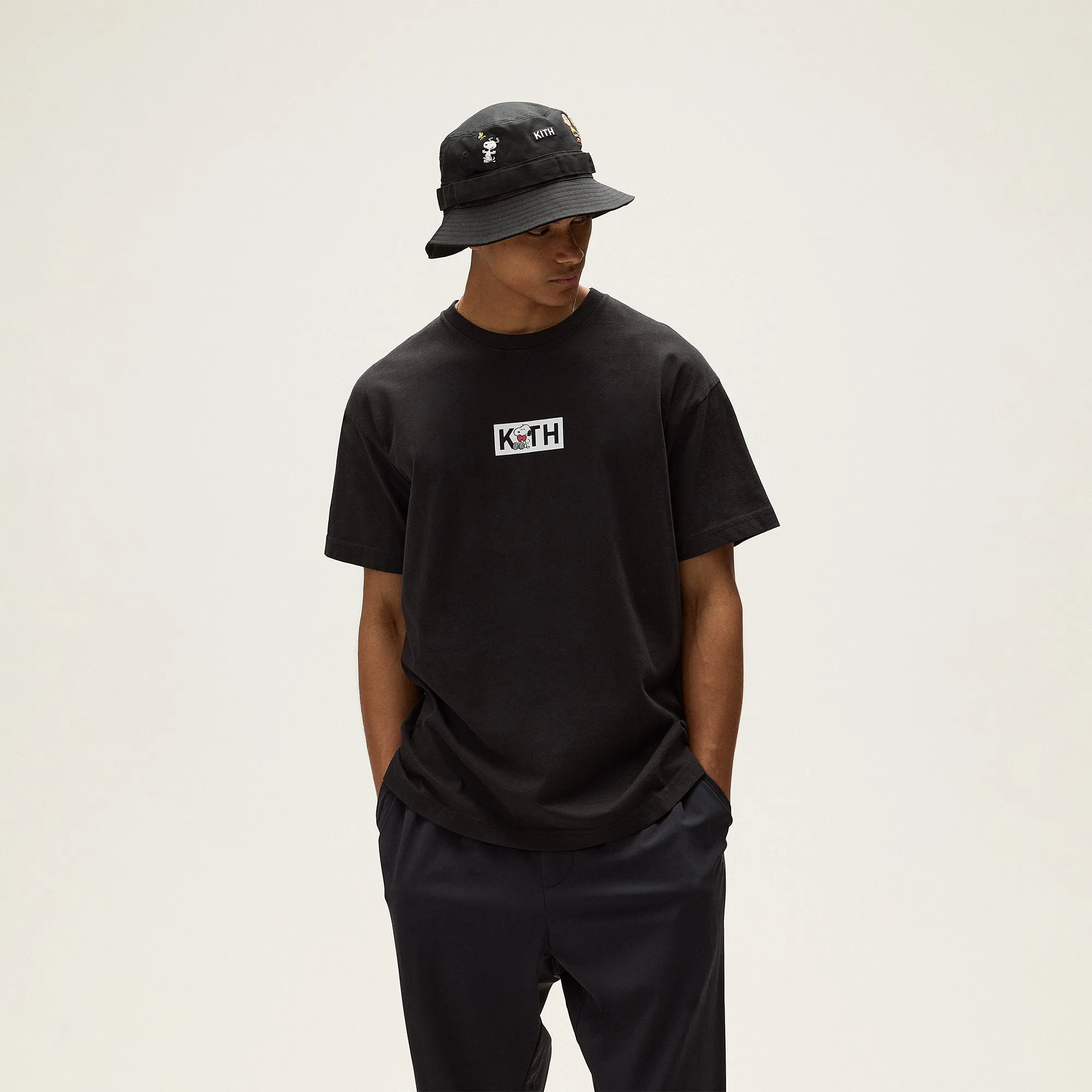Kith for Peanuts Snoopy Classic Logo Tee - Black sold by Kith product image thumbnail 2