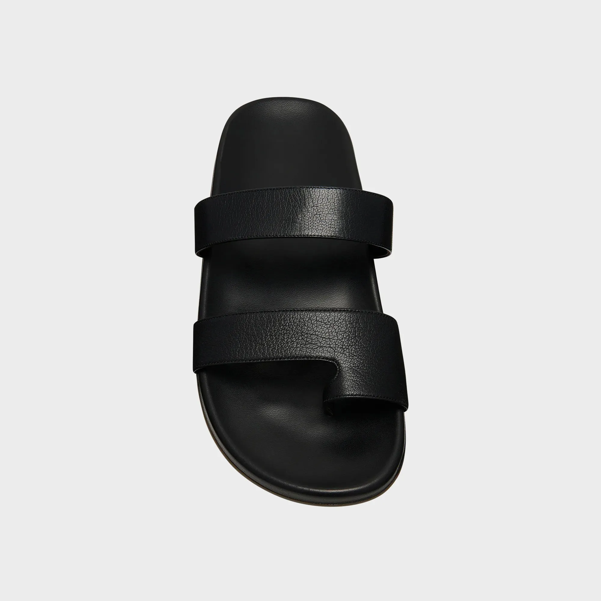 The Row Hugh Sandal Grainy Calfskin - Black sold by Kith product image thumbnail 3