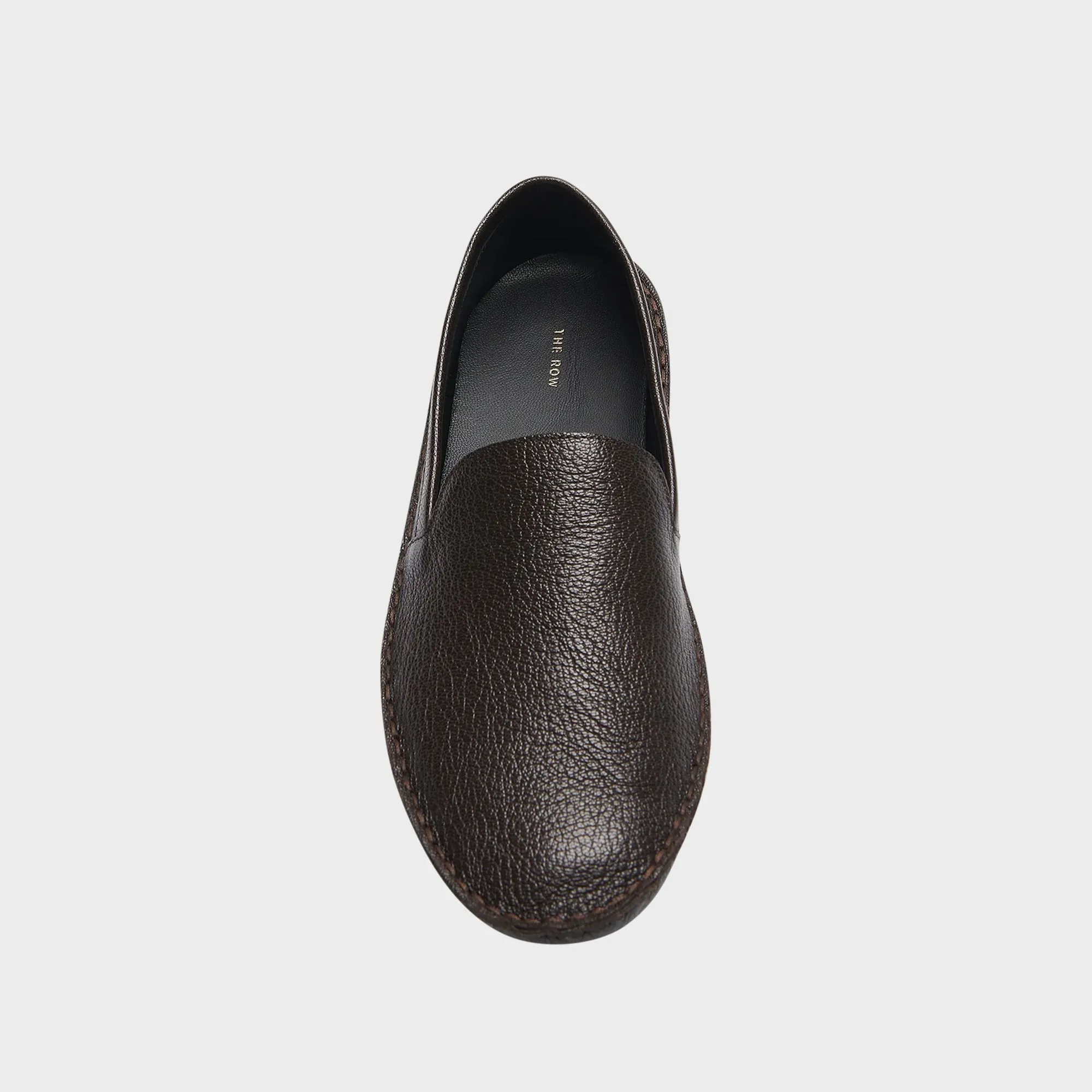 The Row Vasko Grainy Calfskin Shoe - Lacquer Brown sold by Kith product image thumbnail 3