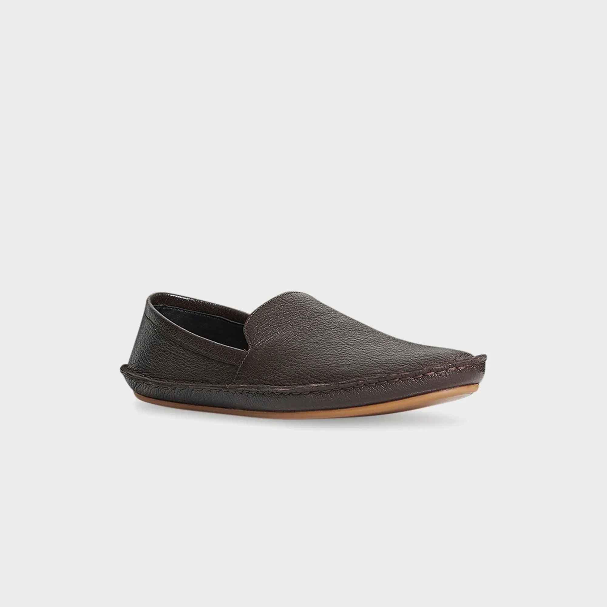 The Row Vasko Grainy Calfskin Shoe - Lacquer Brown sold by Kith product image thumbnail 2