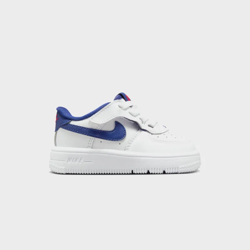 Nike TD Force 1 Low Easyon - White / Deep Royal Blue / University Red sold by Kith