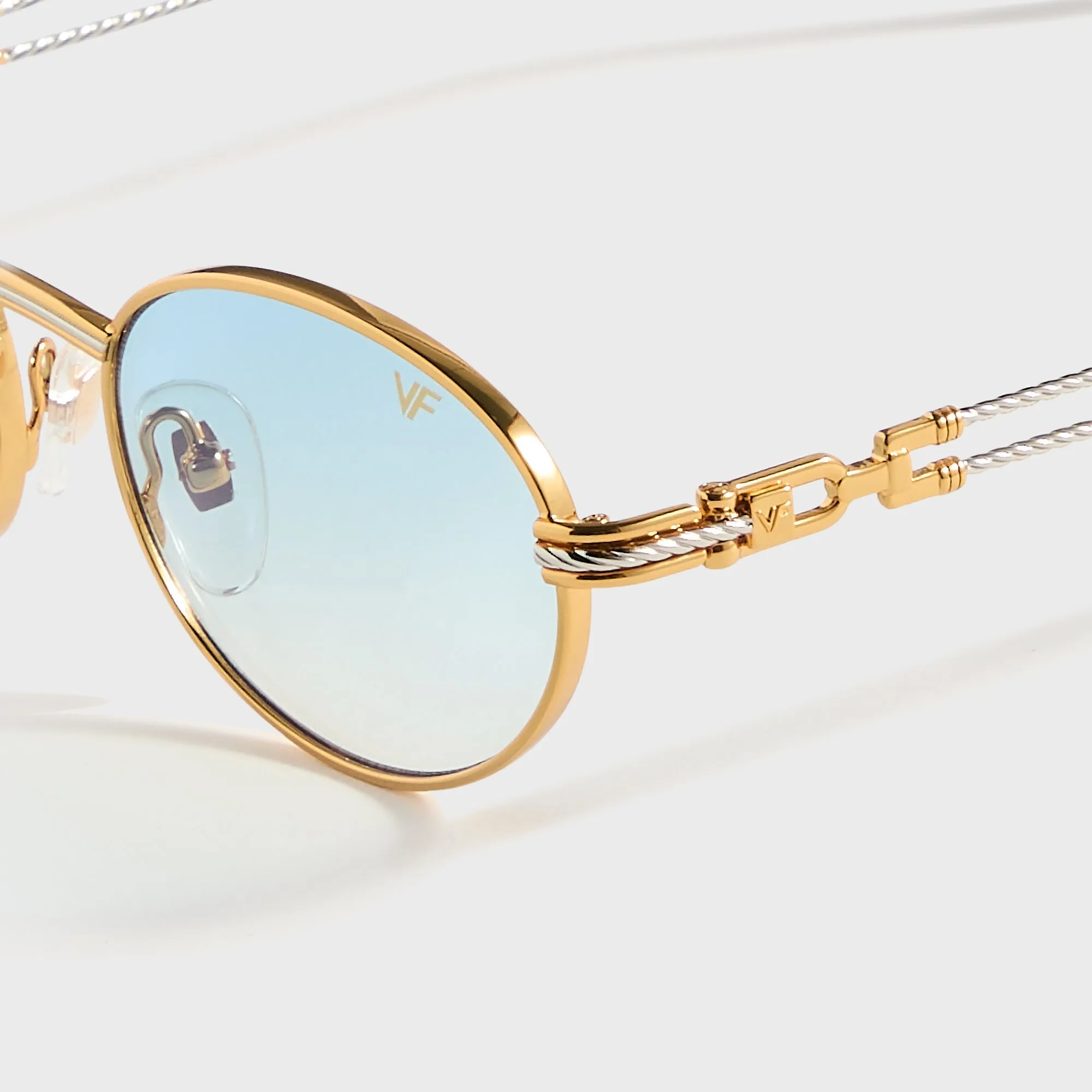 Vintage Frames Pac Double Rope Edition 18KT Two-Tone - Gold / Pastel Blue sold by Kith product image thumbnail 3