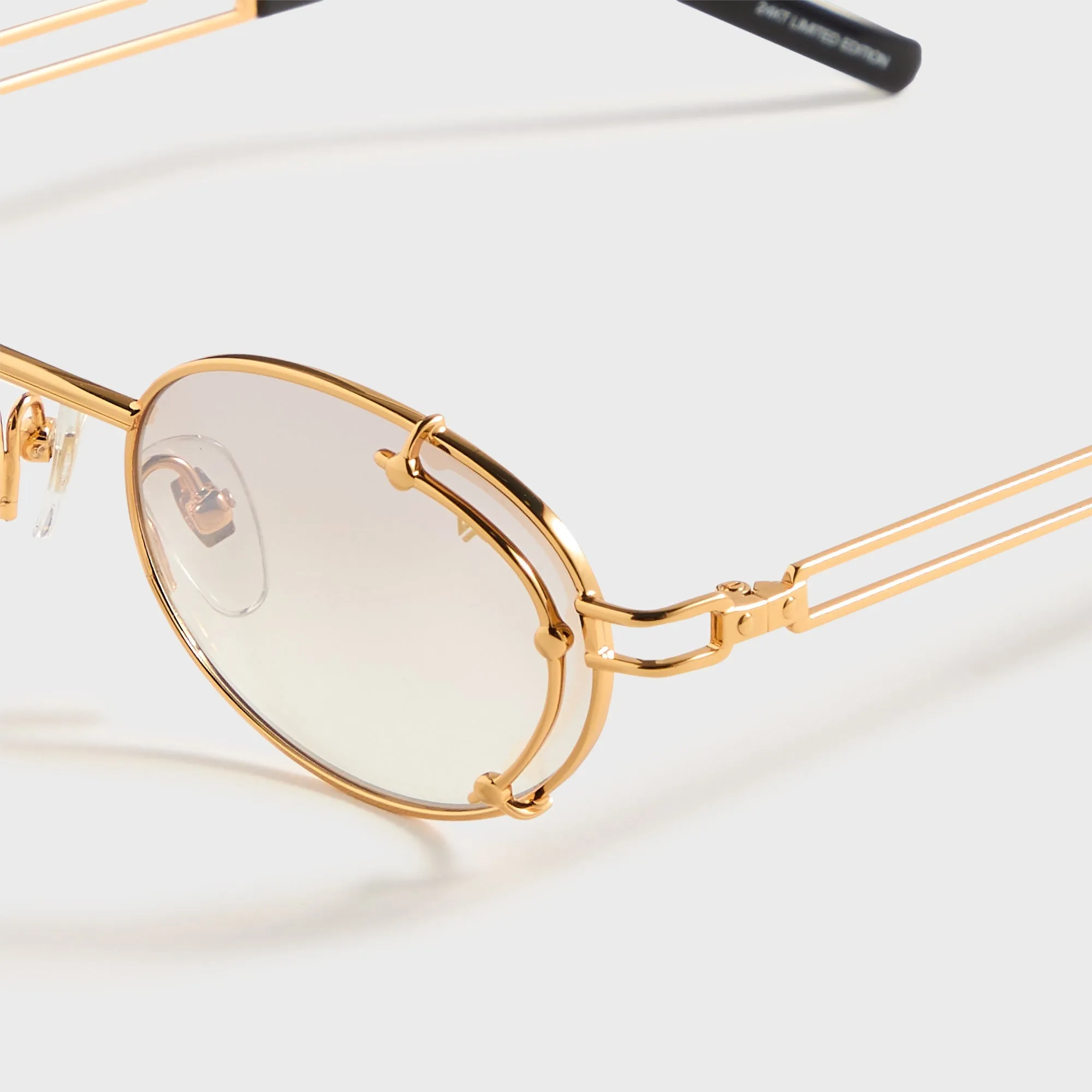 Vintage Frames Knowledge 24KT - Yellow Gold / Brown Smoke Gradient sold by Kith product image thumbnail 3