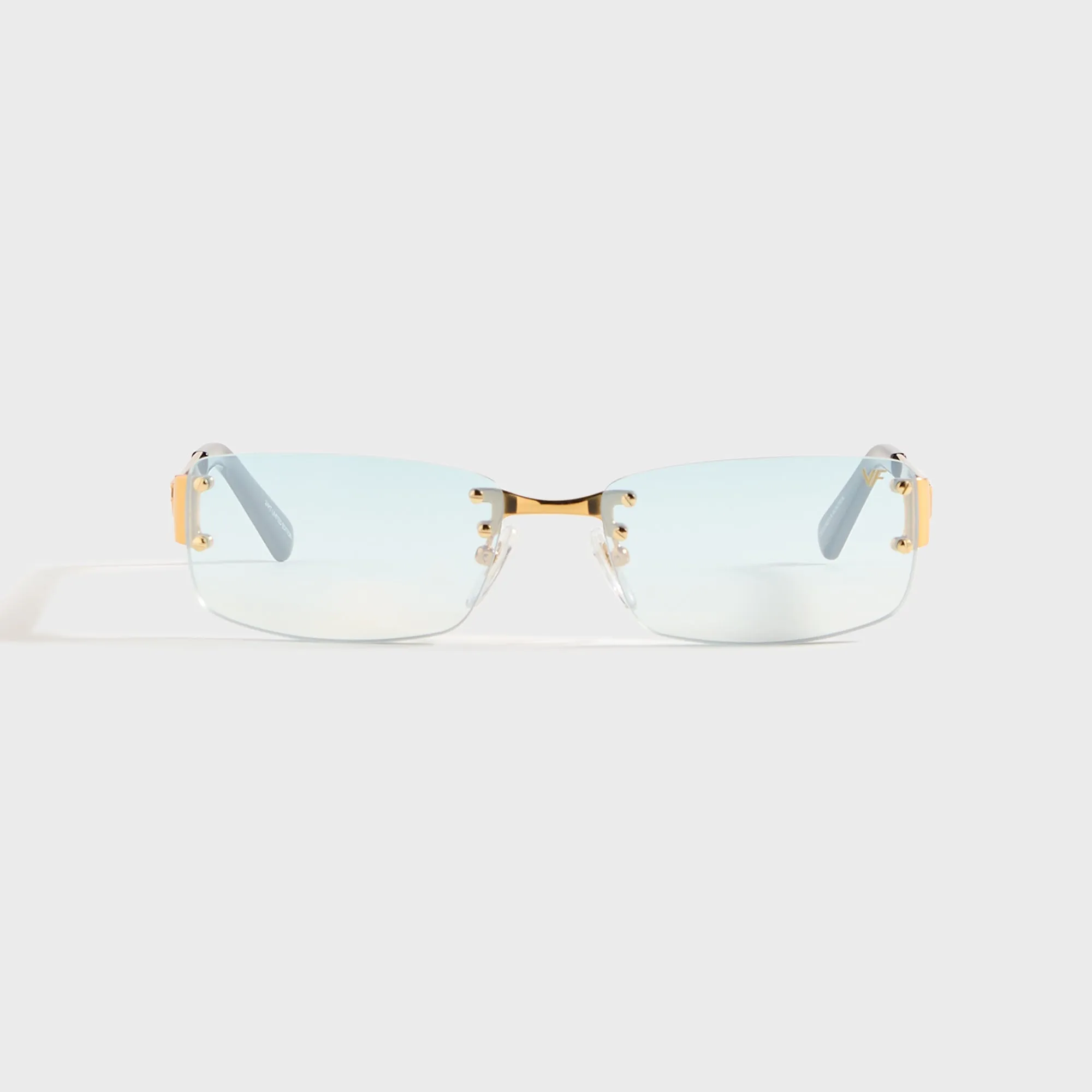 Vintage Frames Infamous Rimless Drill Mount 24KT - Gold / Tiffany Blue sold by Kith