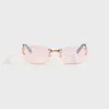 Vintage Frames Infamous Rimless Drill Mount 24KT - Gold / Nickel Pink sold by Kith