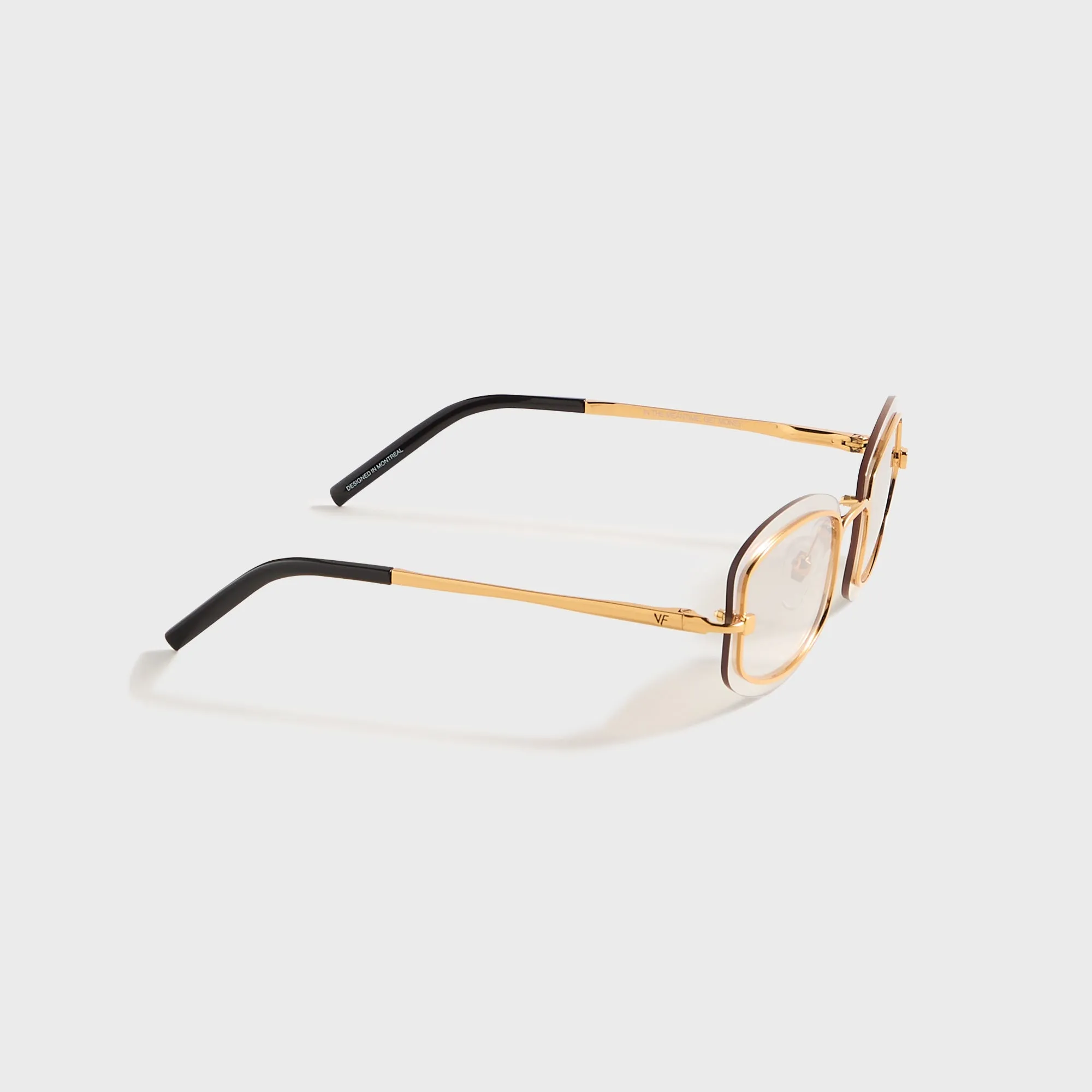 Vintage Frames Genius Rimless 24KT - Yellow Gold / Brown Smoke sold by Kith product image thumbnail 2
