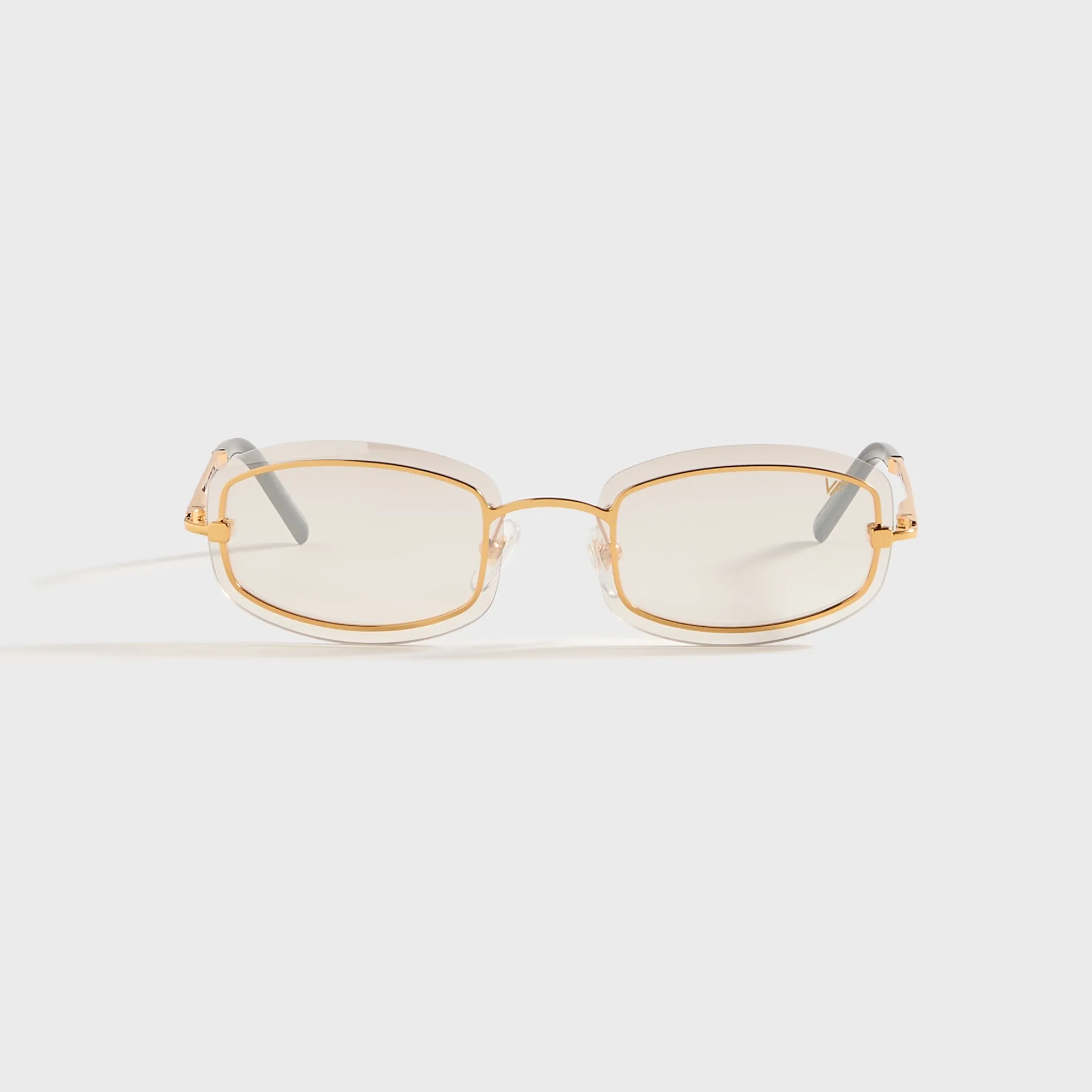 Vintage Frames Genius Rimless 24KT - Yellow Gold / Brown Smoke sold by Kith