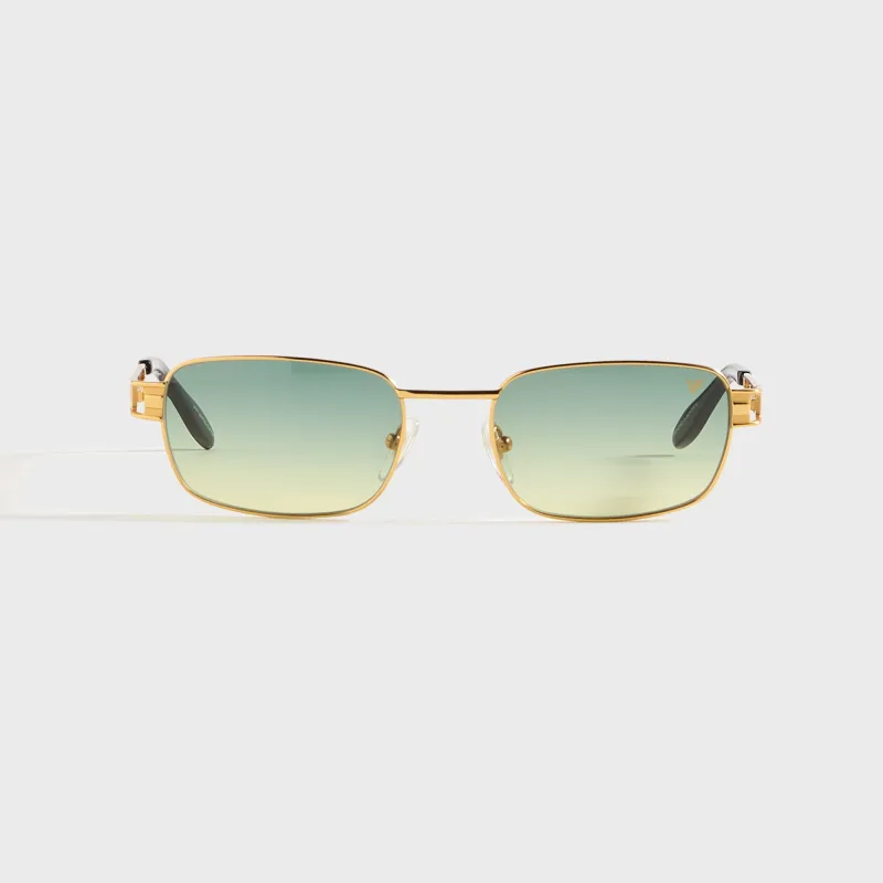 Vintage Frames Dime 24KT - Yellow Gold / Green Yellow Gradient sold by Kith