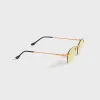 Vintage Frames Detroit Player Rimless Drill Mount 24KT - Gold / Smoke Solid Flash Red sold by Kith