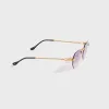 Vintage Frames Detroit Player Rimless Drill Mount 24KT - Gold / Purple Gradient sold by Kith