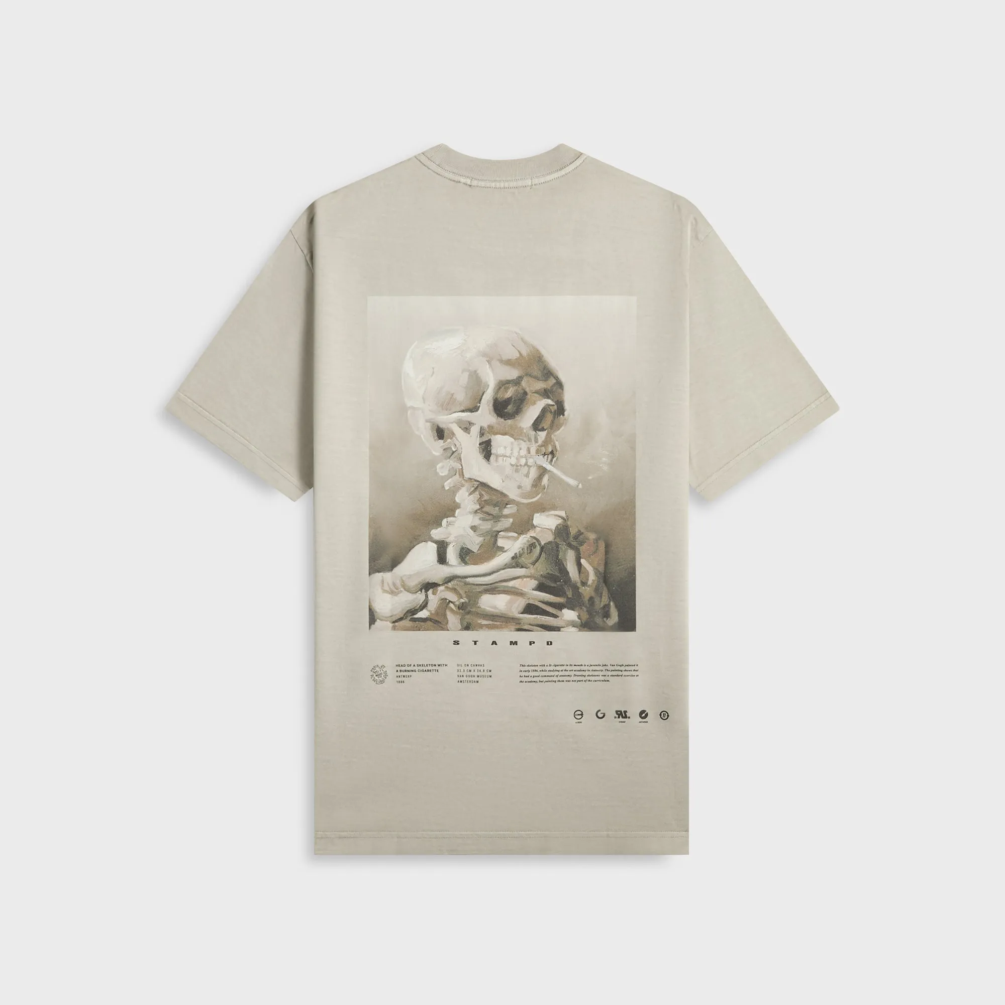 Stampd Van Gogh Relaxed Tee - Vintage Washed Fog sold by Kith product image thumbnail 2