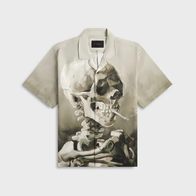 Stampd Van Gogh Camp Collar - Skeleton Print V2 sold by Kith