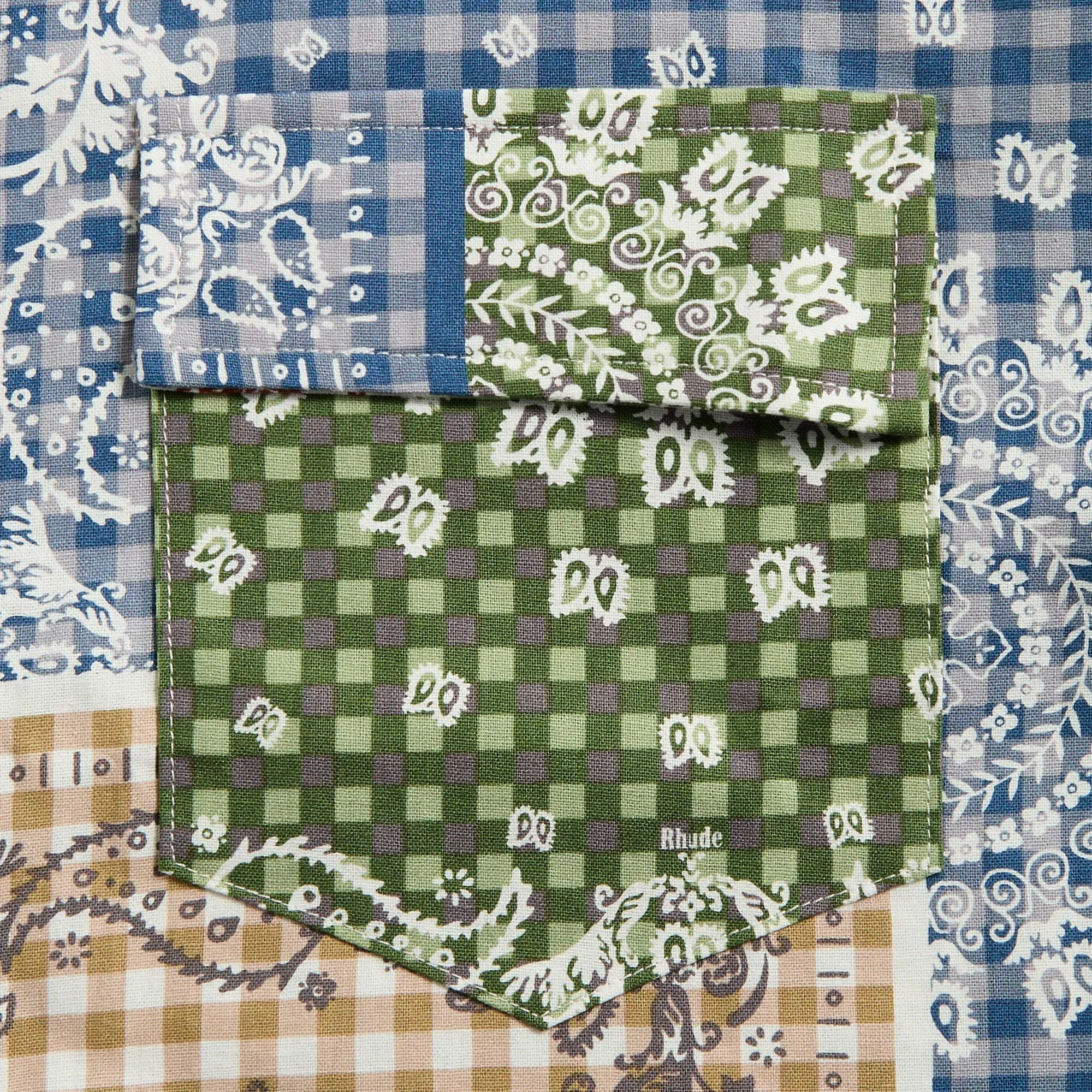 Rhude Bandana Boxy Work Shirt - Multi sold by Kith product image thumbnail 3