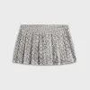 GUIZIO Floriane Gingham Mini Skirt with Shorts - Black / White sold by Kith