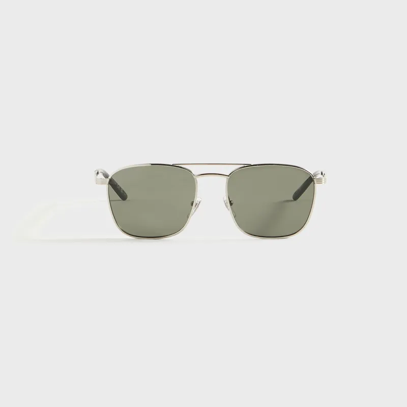 Gucci Square Sunglasses - Silver sold by Kith