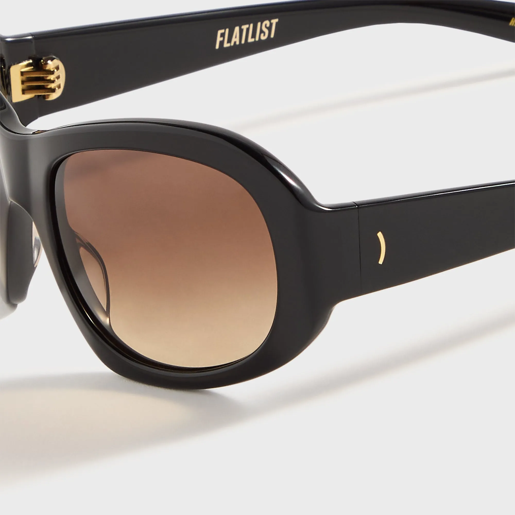 Flatlist Ezra - Solid Black / Brown Gradient Lens sold by Kith product image thumbnail 3