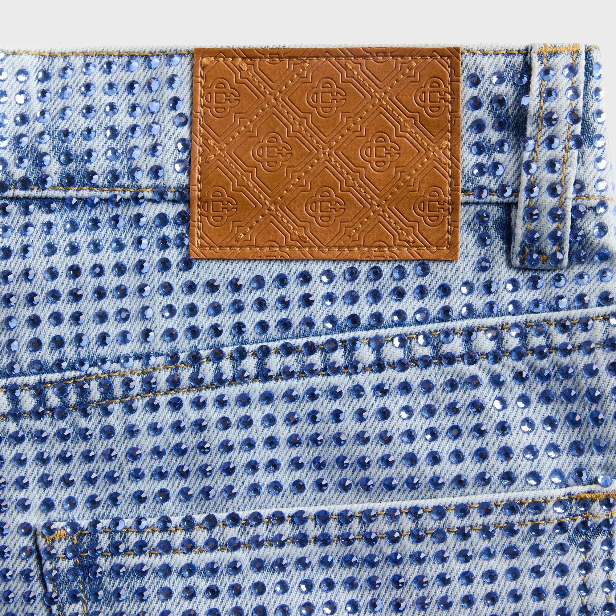 Casablanca Denim Hotfix Short - Mid Wash sold by Kith product image thumbnail 5